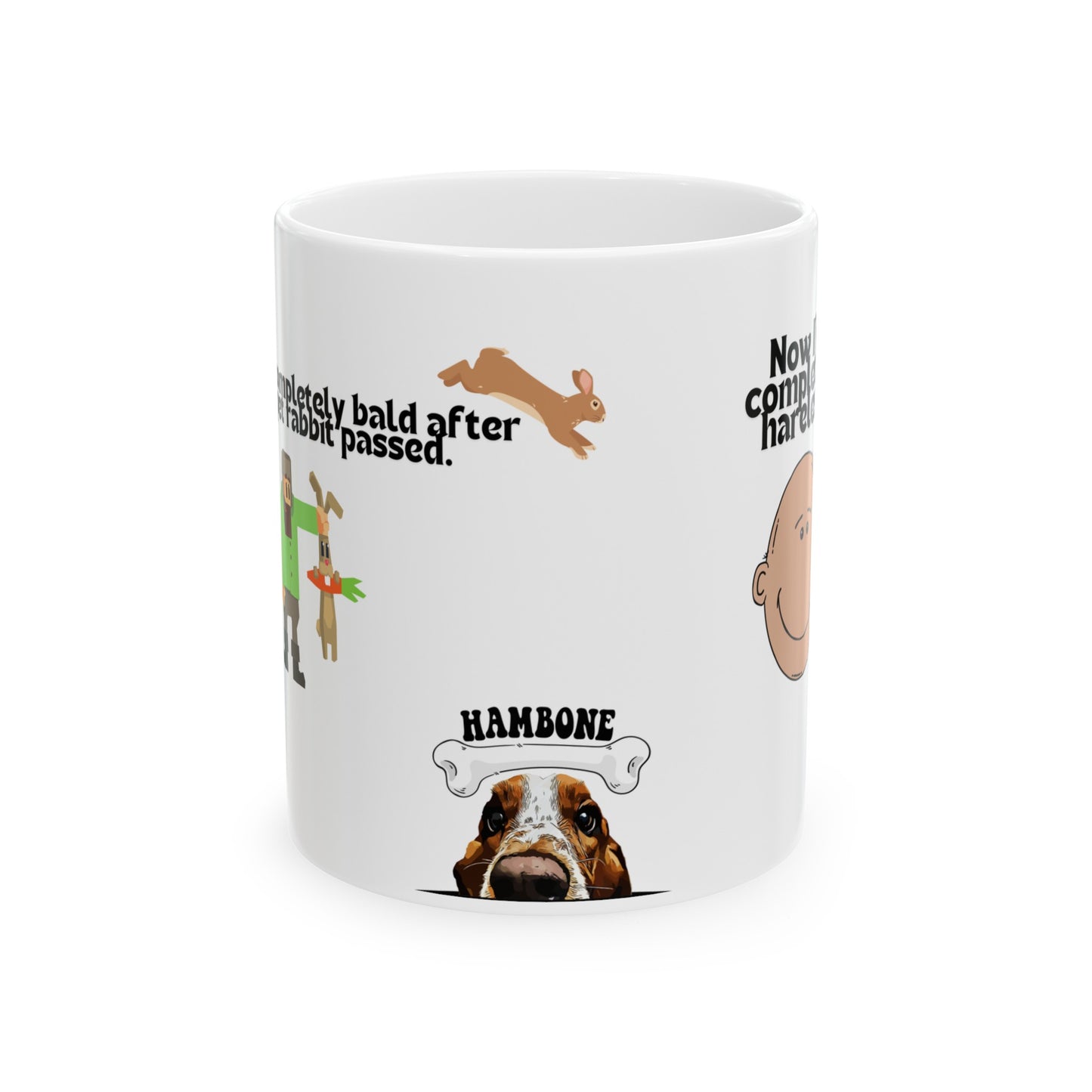 Hambone Bald Mug, (11oz, 15oz)